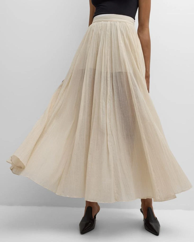Totême Crinkled Plisse Maxi Skirt 7