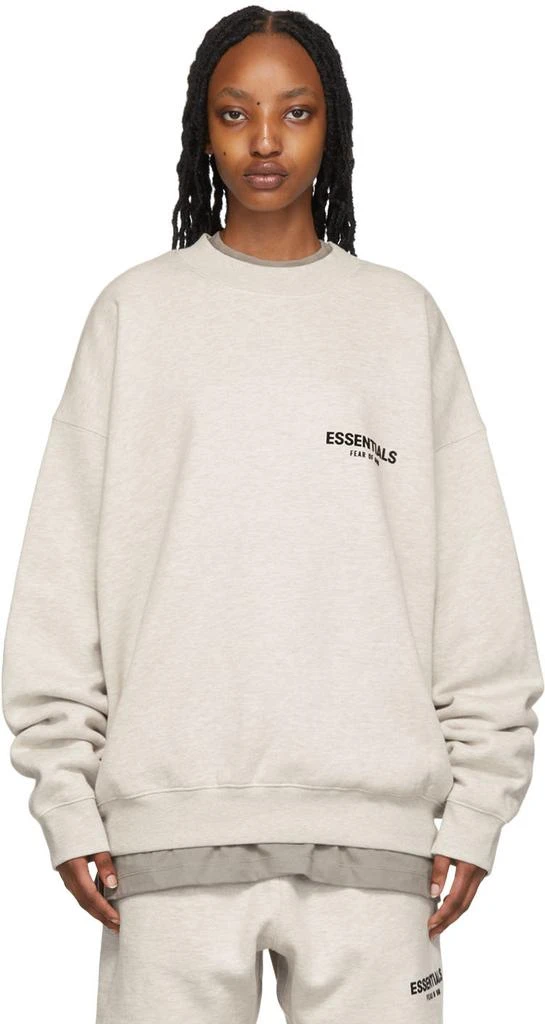 Fear of God ESSENTIALS Off-White Crewneck Sweatshirt 1