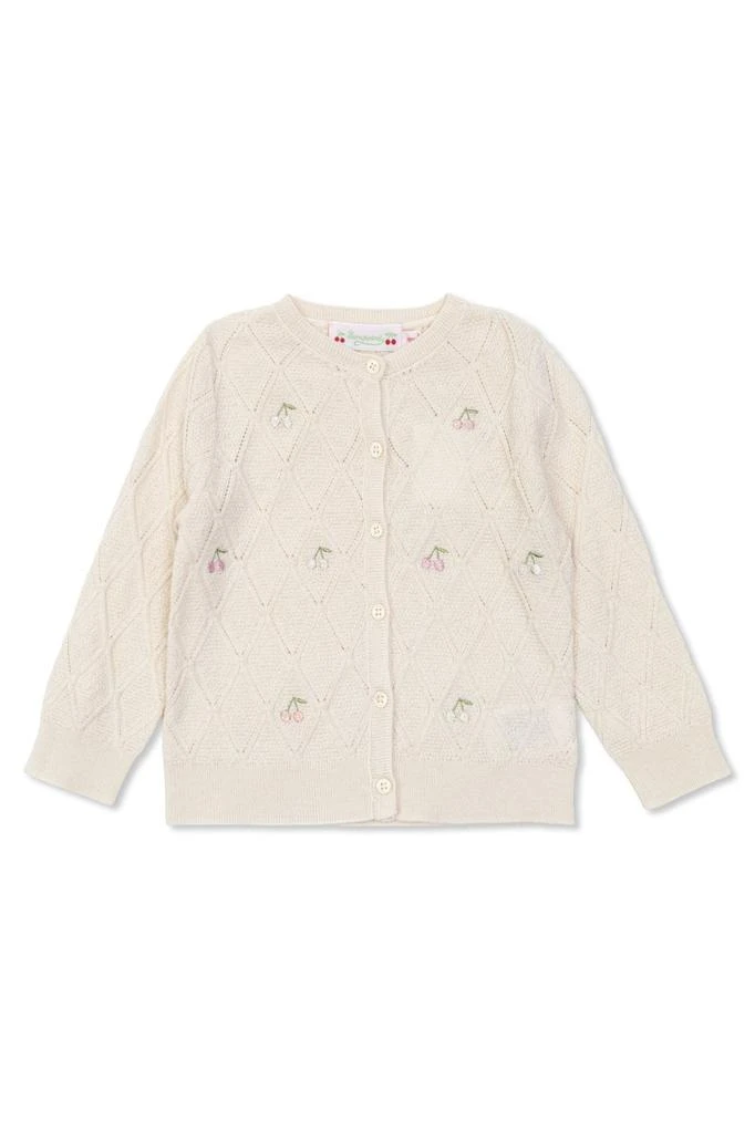 Bonpoint Bonpoint Lysandra Cherry Embroidered Cardigan