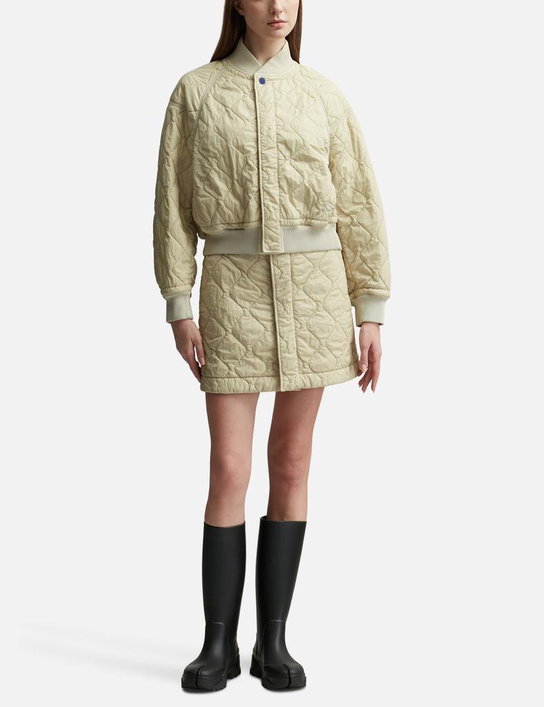 【関税&送料込み】Burberry Quilted Nylon Skirt Burberry Quilted Nylon Mini Skirt UK-10 - Dresses & Skirts