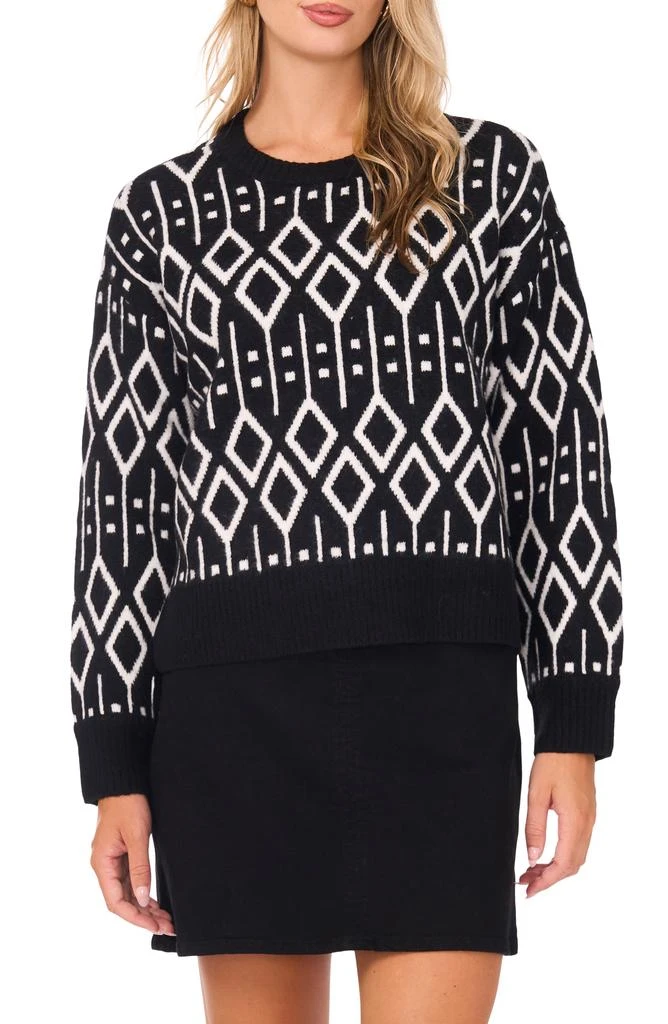 Vince Camuto Jacquard Sweater