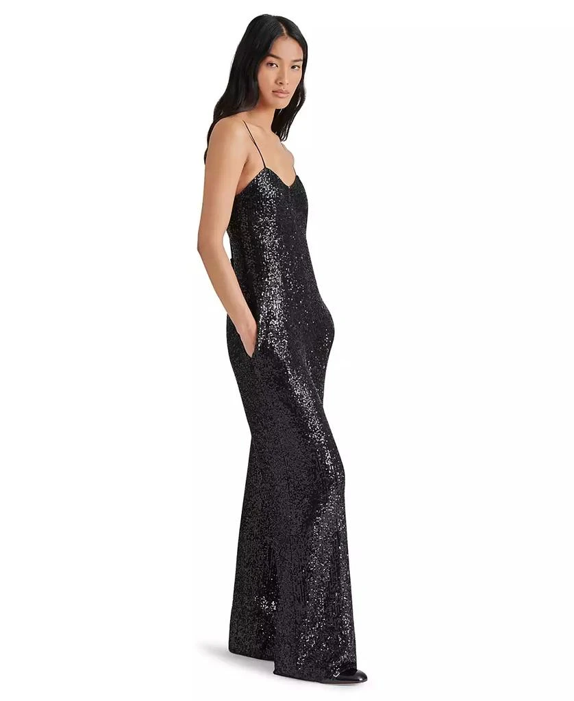 Steve Madden Women's Glitterine Sequined Jumpsuit 4