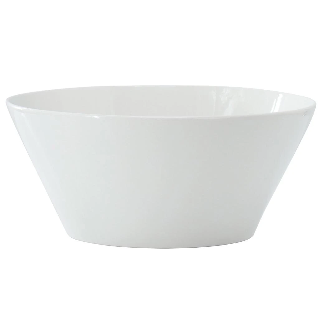 Gibson Home Great Essentials 9.4 Inch Round Fine Ceramic Meal Bowl in White