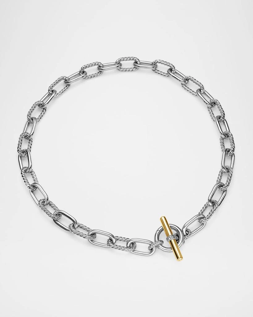 David Yurman DY Madison Toggle Chain Necklace with 18K Gold in Silver 3