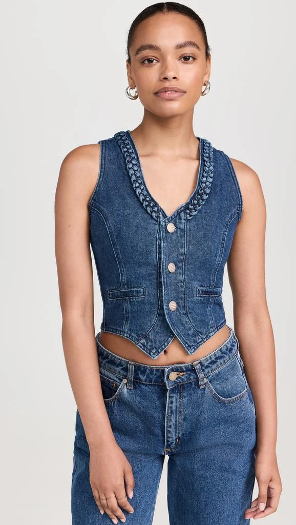 Damson Madder Isla Denim Waistcoat 6