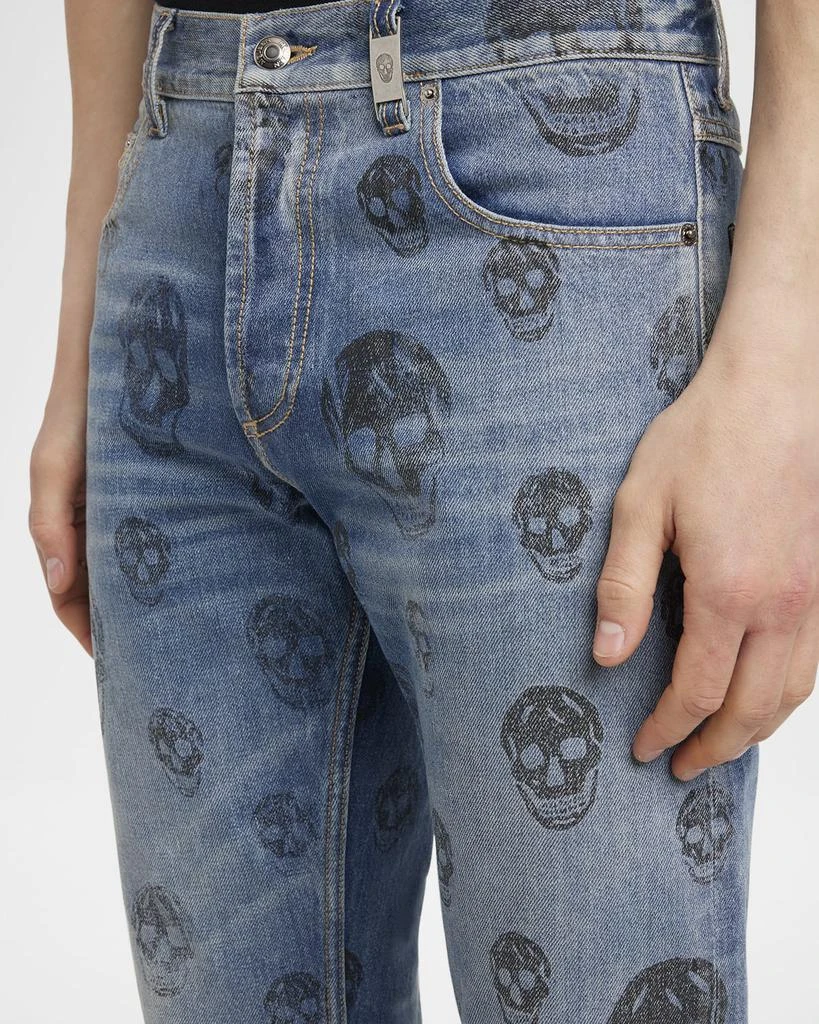 Alexander McQueen Men's Skull-Print Jeans 5