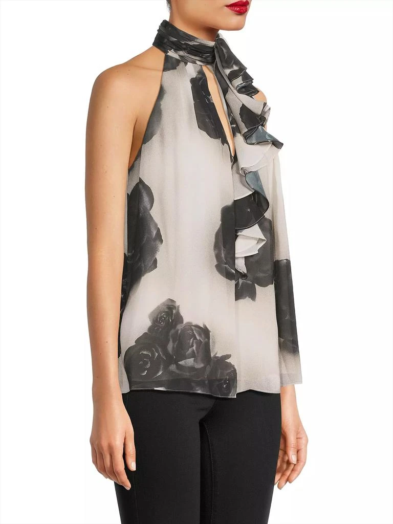 UNGARO Vika Floral Sleeveless Blouse 4