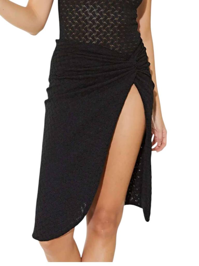 Waimari Pacifica Midi Skirt In Black