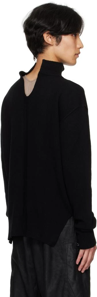 Rick Owens Black Concordians Tabard Sweater 3