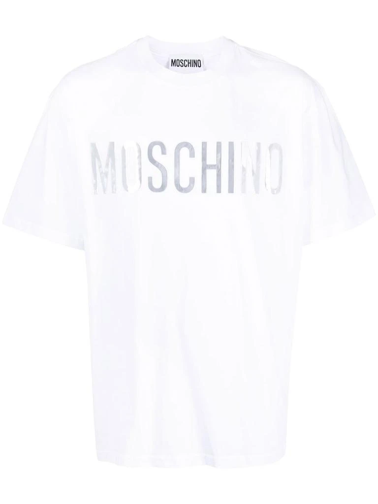 Moschino Logo-Print Organic Cotton T-Shirt