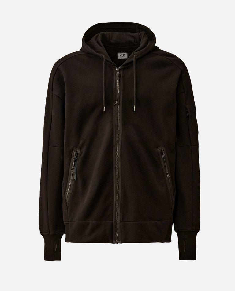C.P. Company Diagonal Raised Fleece Full Zip Hooded Sweatshirt