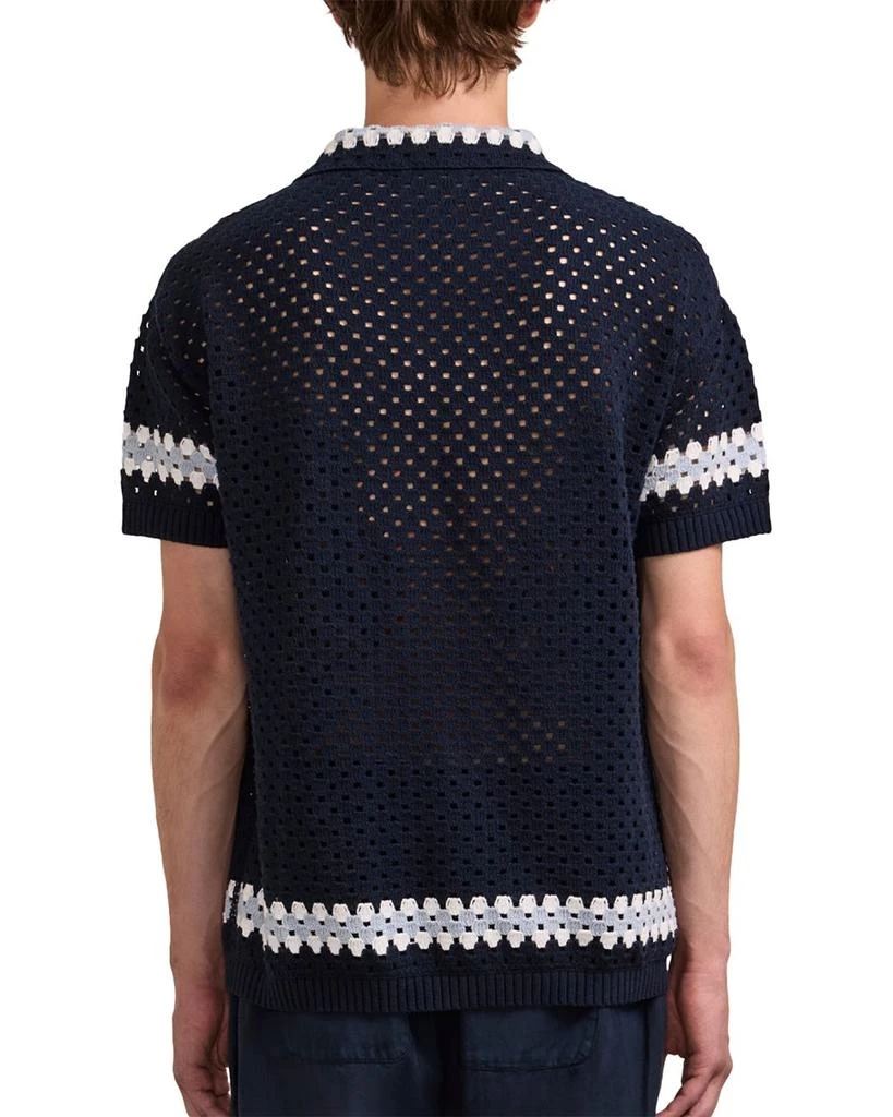 Frescobol Carioca Pinto Cotton Short Sleeve Crochet Cardigan 2