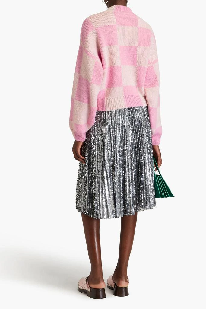 Stine Goya Adonis checked jacquard-knit turtleneck sweater 3