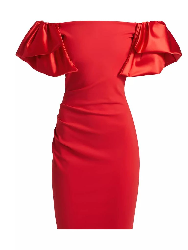 Chiara Boni Ocura Satin Off-the-Shoulder Minidress 1