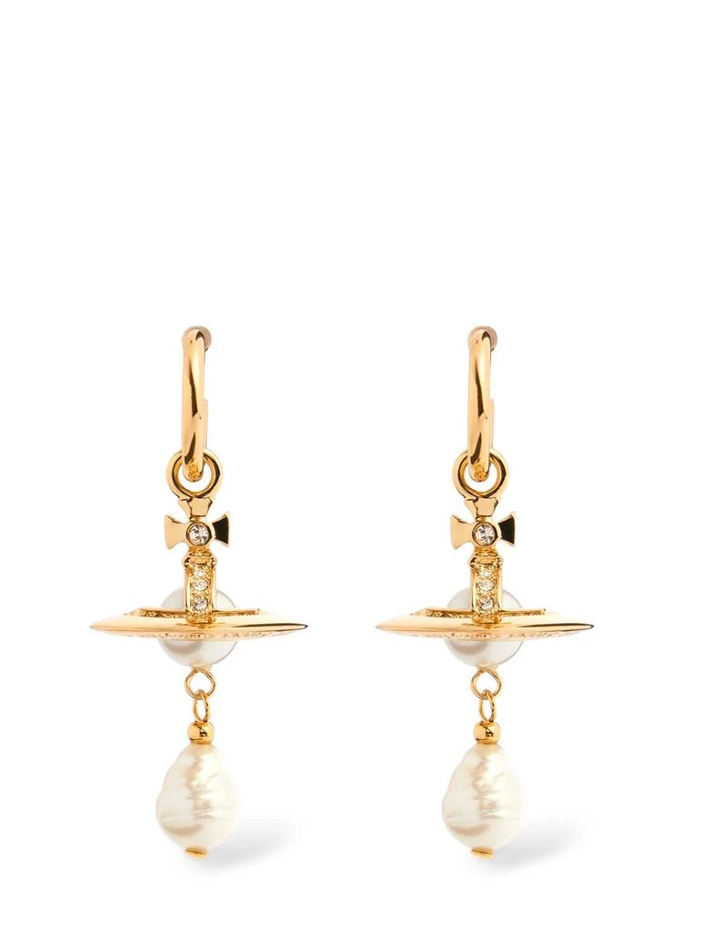 Vivienne Westwood Aleksa Imitation Pearl Drop Earrings 1