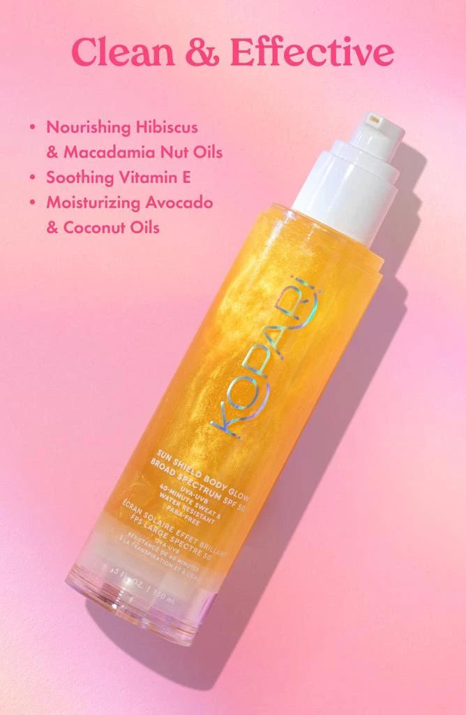 Kopari Sun Shield Body Glow Sunscreen SPF 50 8