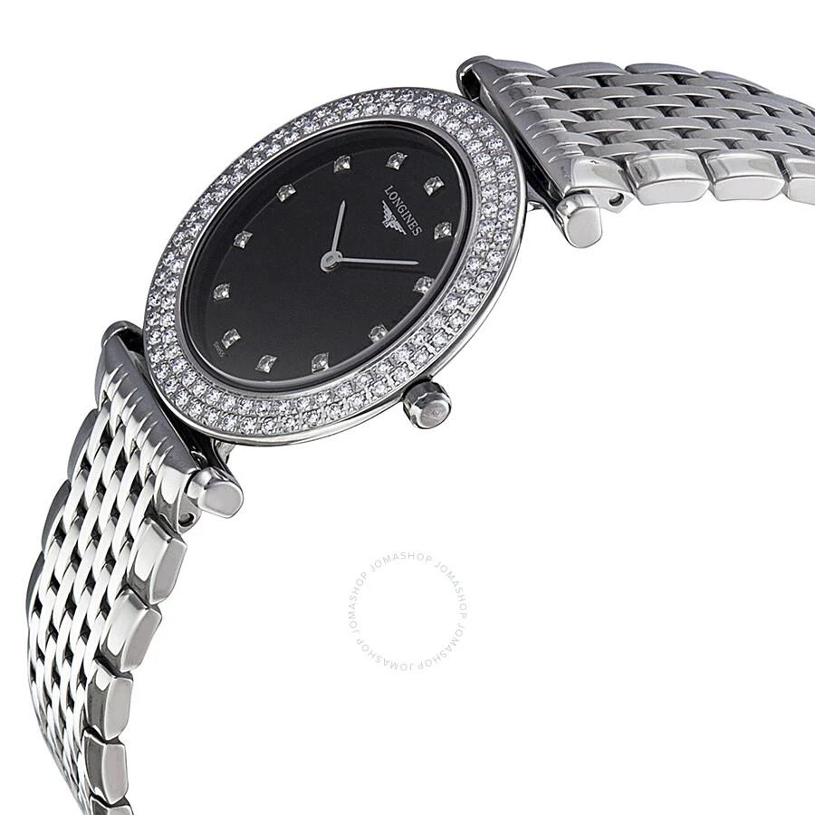 Longines La Grande Classique Black Dial Stainless Steel Ladies Watch L43080576 2