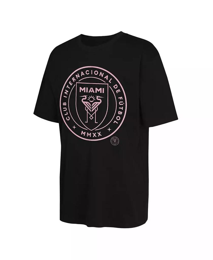 Outerstuff Big Boys and Girls 2-Pack Black/Tan Inter Miami CF Triple Dip Long Sleeve and Short Sleeve T-Shirt Set