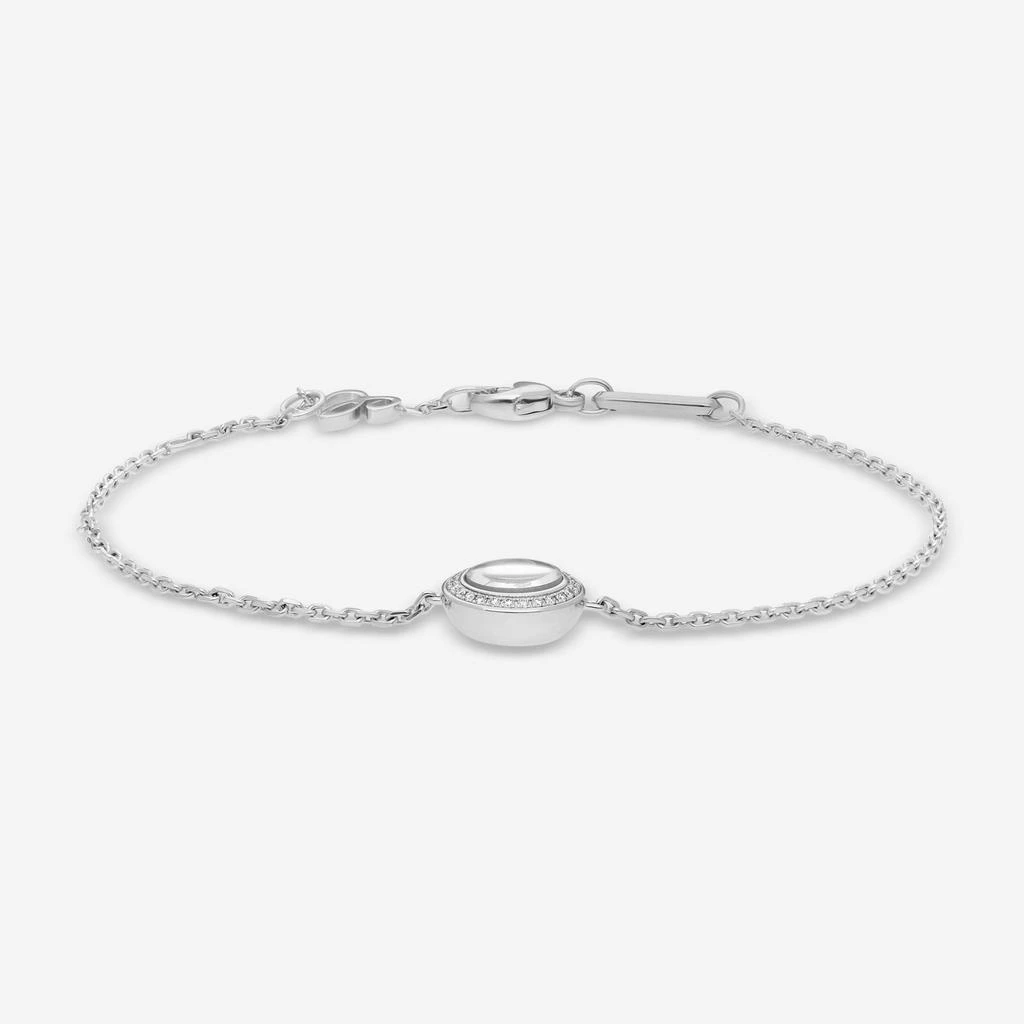 Chopard Chopard Happy Curves 18K White Gold Diamond Chain Bracelet 859562-1002 2