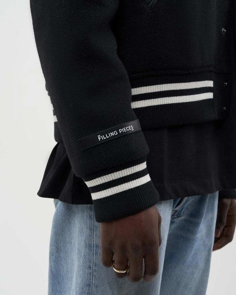 Conventional Varsity Jacket Black / White 4