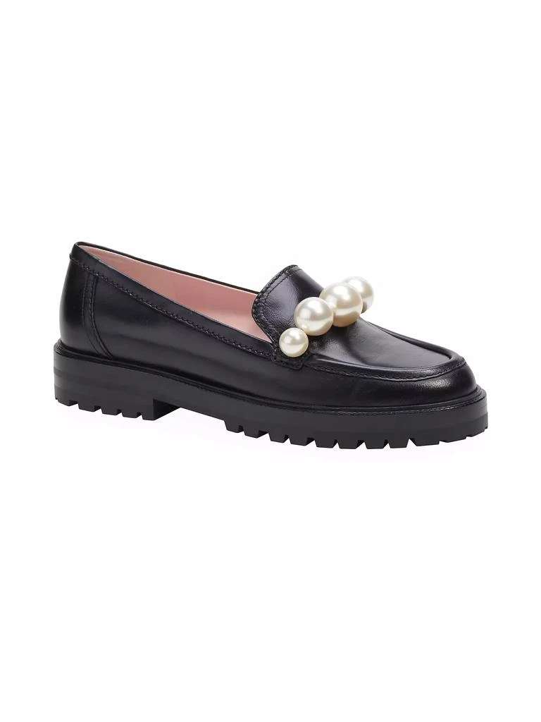 Kate Spade Posh Faux-Pearl Leather Loafers 2