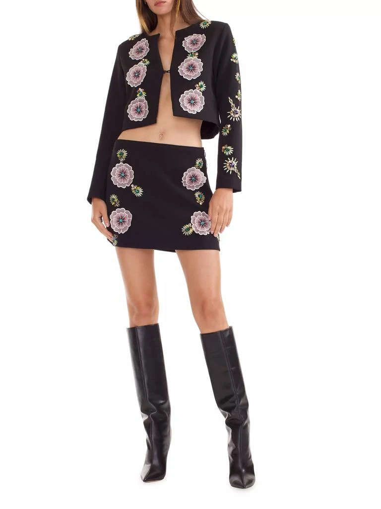 Cynthia Rowley Embellished Crop Jacket 2
