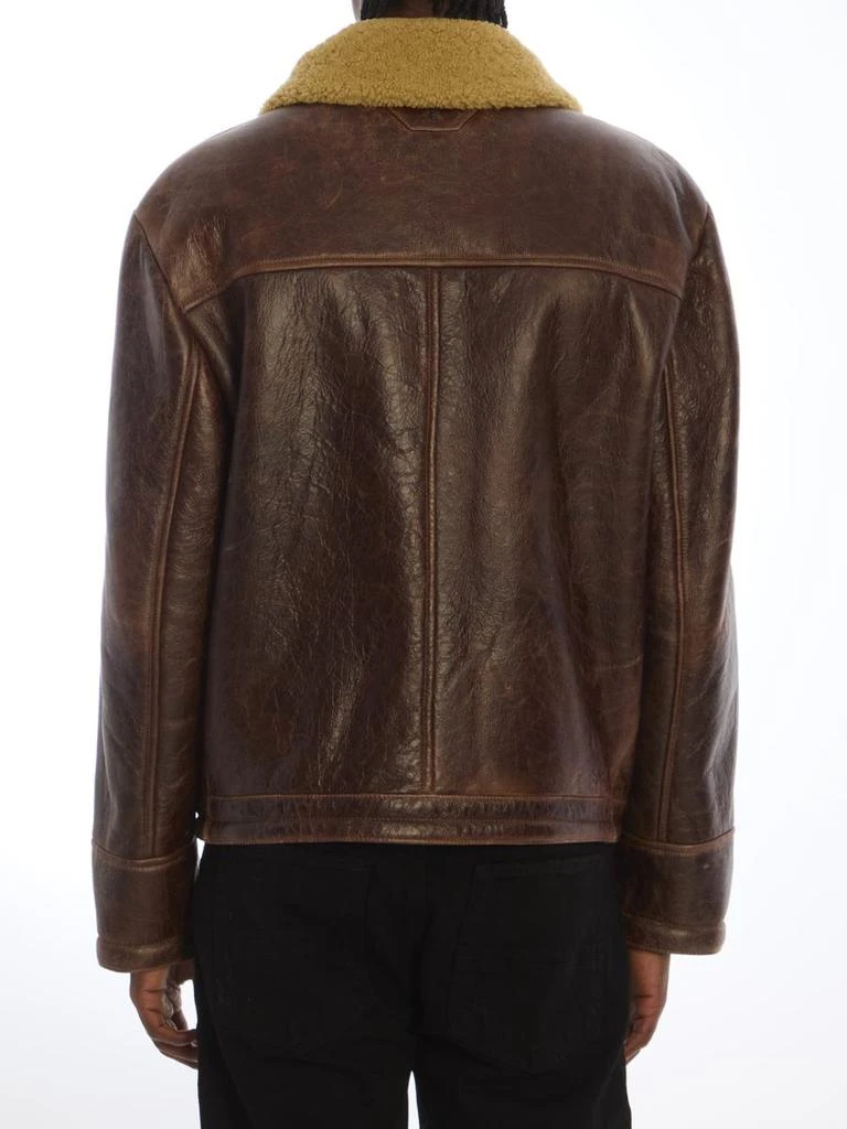 Salvatore Santoro Leather Bomber Jacket 4