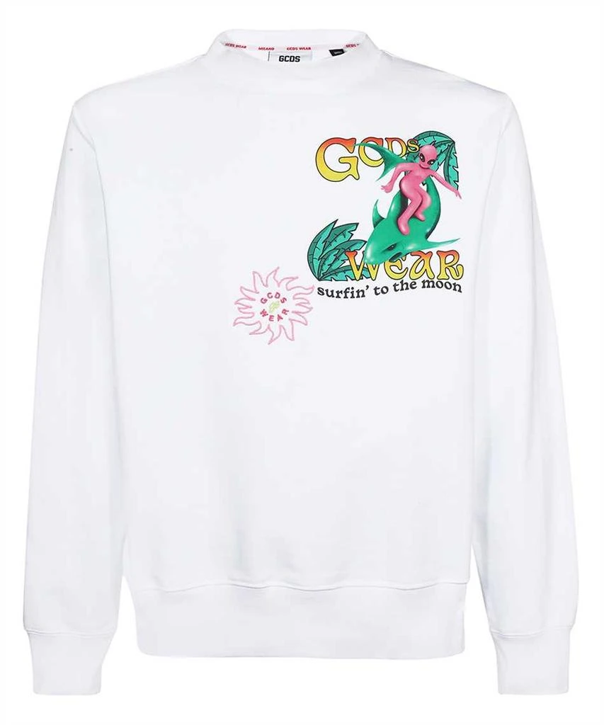 GCDS Gcds surfing wirdo printed regular hoodie 1
