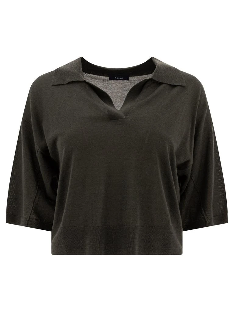 Soeur Soeur V-Neck Collared Top 1