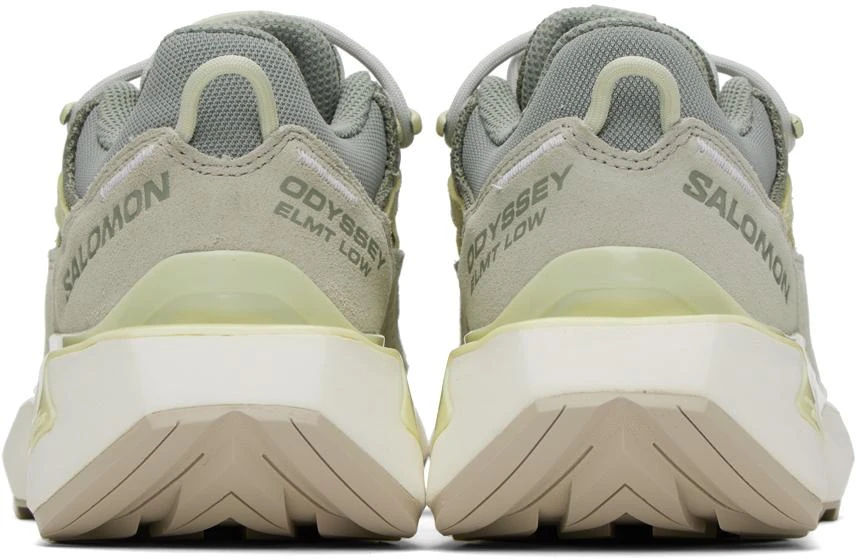 Salomon Gray & Green Odyssey Elmt Low Sneakers 2