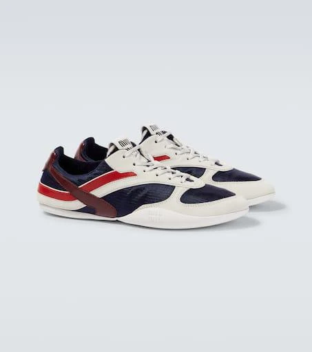 Miu Miu Gymnasium suede-trimmed sneakers 5