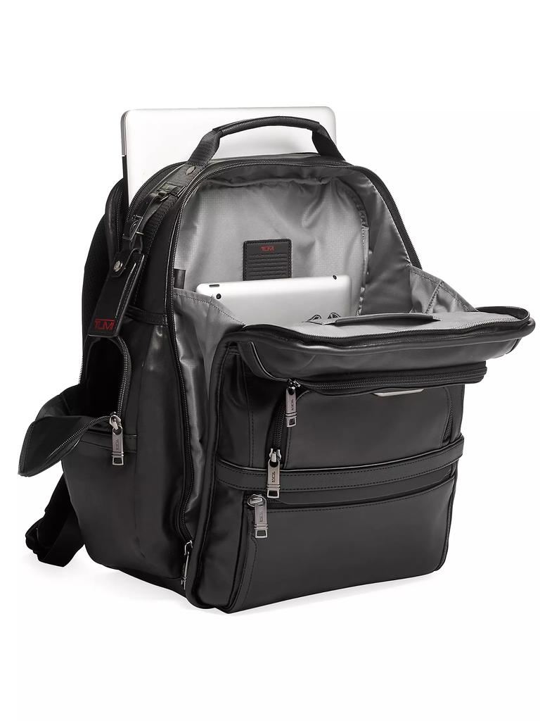 Tumi Alpha Leather Compact Laptop Brief Pack