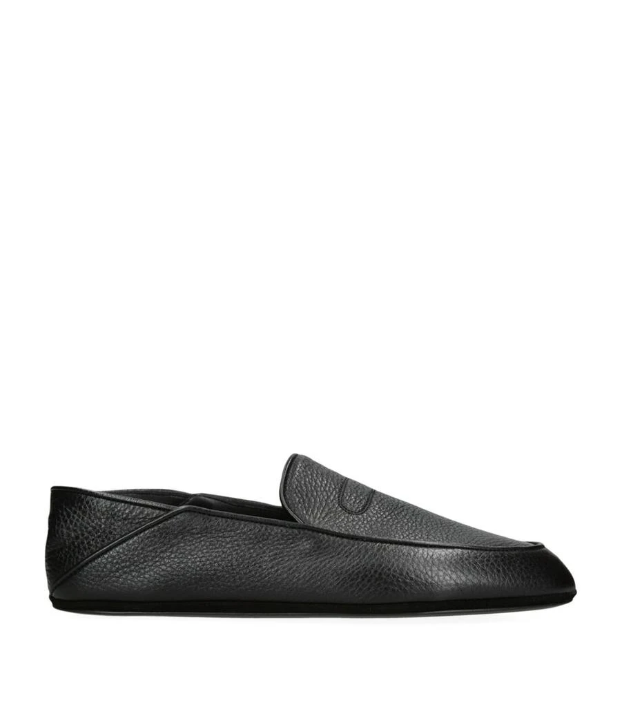 John Lobb Leather Kingston II Slippers 1