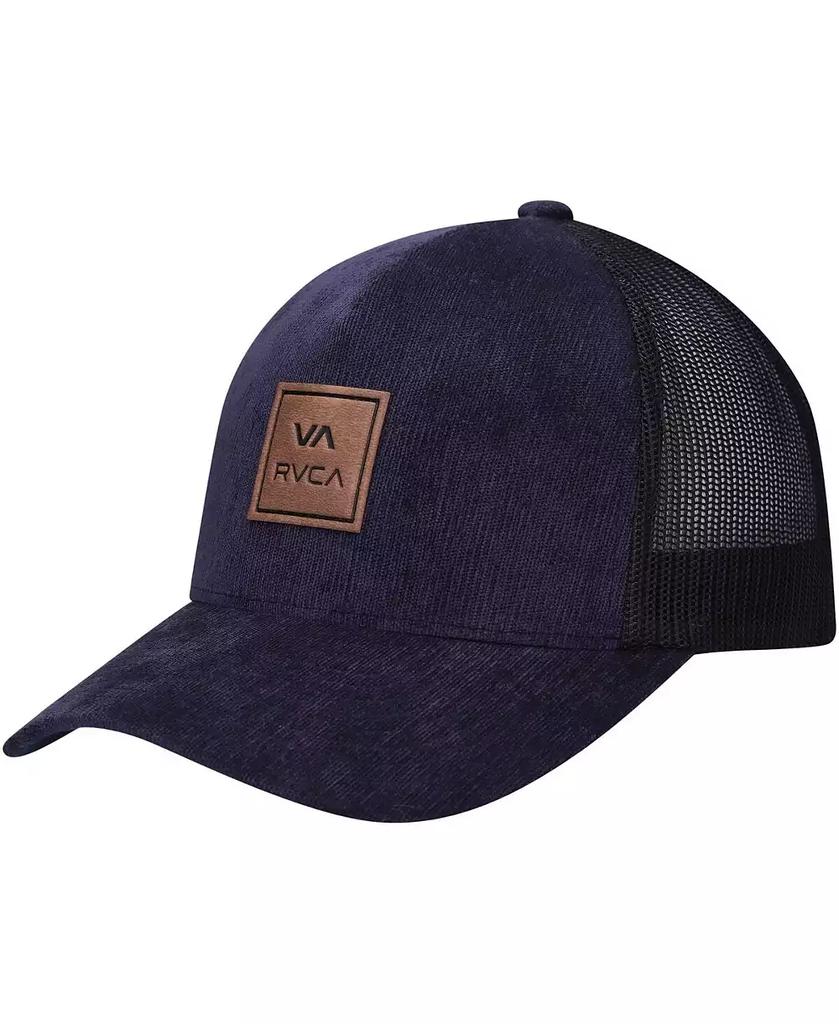 RVCA Men's Navy VA All The Way Trucker Snapback Hat