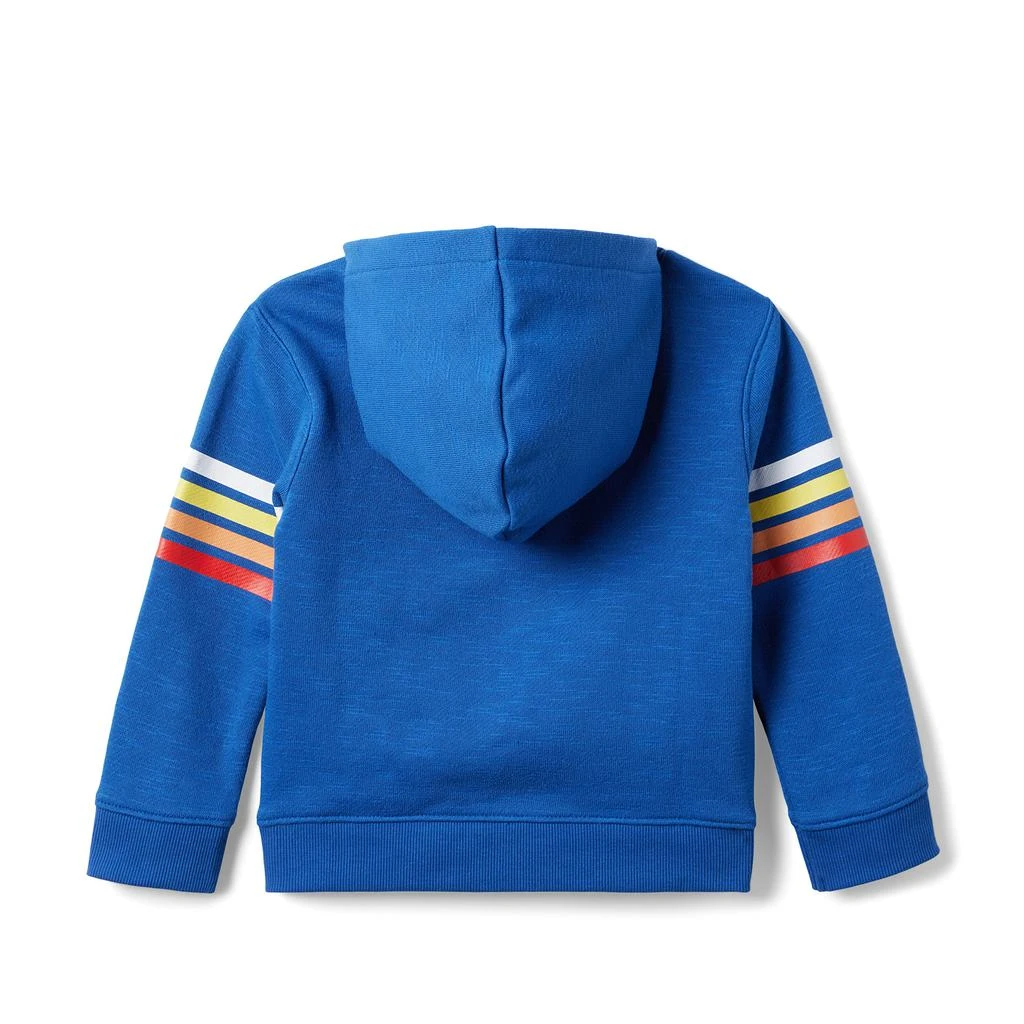 Janie and Jack Retro Stripe Sleeve Hoodie (Toddler/Little Kids/Big Kids) 2