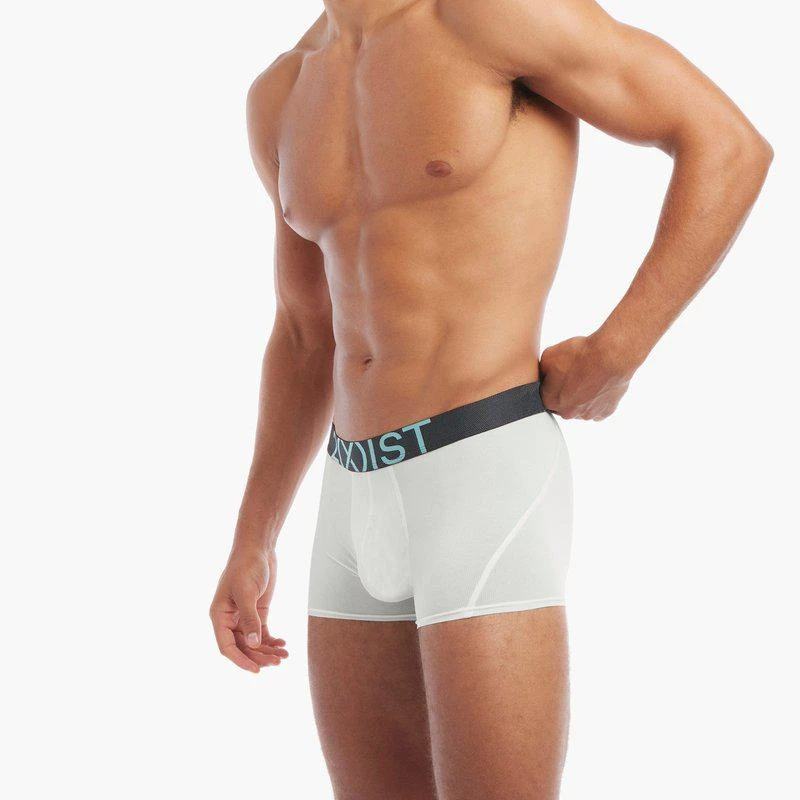 2(x)ist Lightning | Low-Rise Trunk Bright White W/Aqua Haze 2