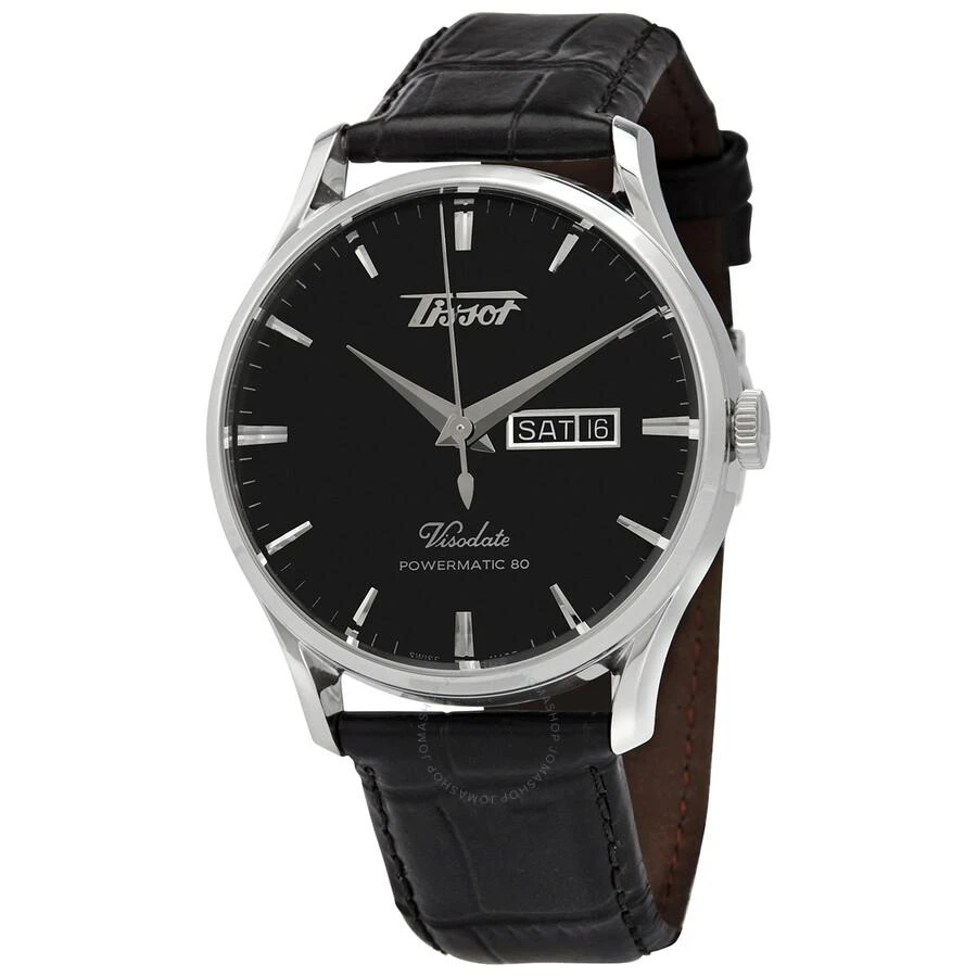 Tissot Visodate Powermatic 80 Automatic Black Dial Men's Watch T118.430.16.051.00 1