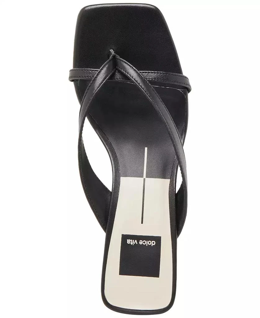 Dolce Vita Women's Brevel Thong Low Block Heel Dress Sandals 8