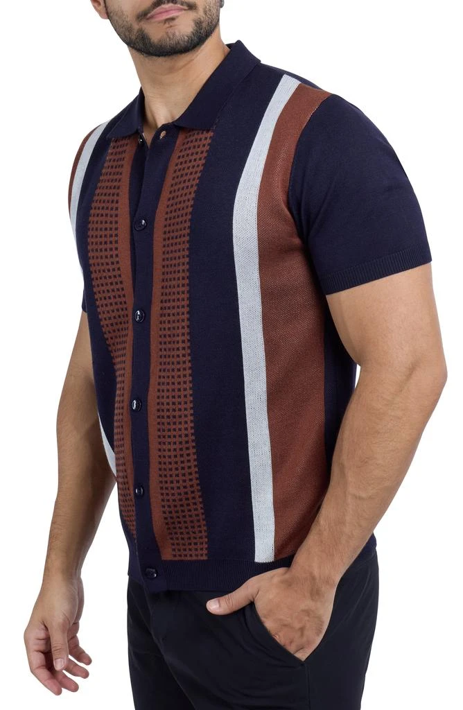 Spring + Mercer Stripe Polo Sweater 4