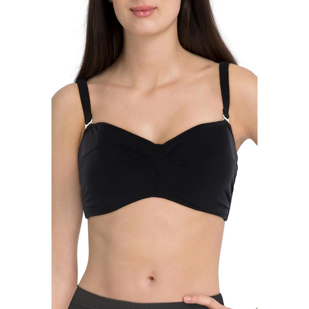 Sunsets Iconic Twist Bandeau Womens Underwire Nylon Bikini Swim top 6