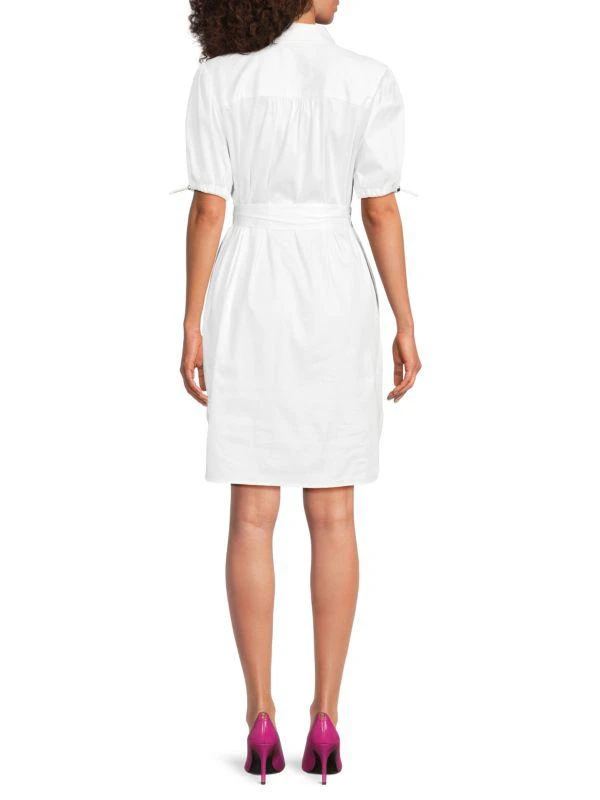Karl Lagerfeld Paris ​Embroidered Cotton-Spandex Shirtdress 2