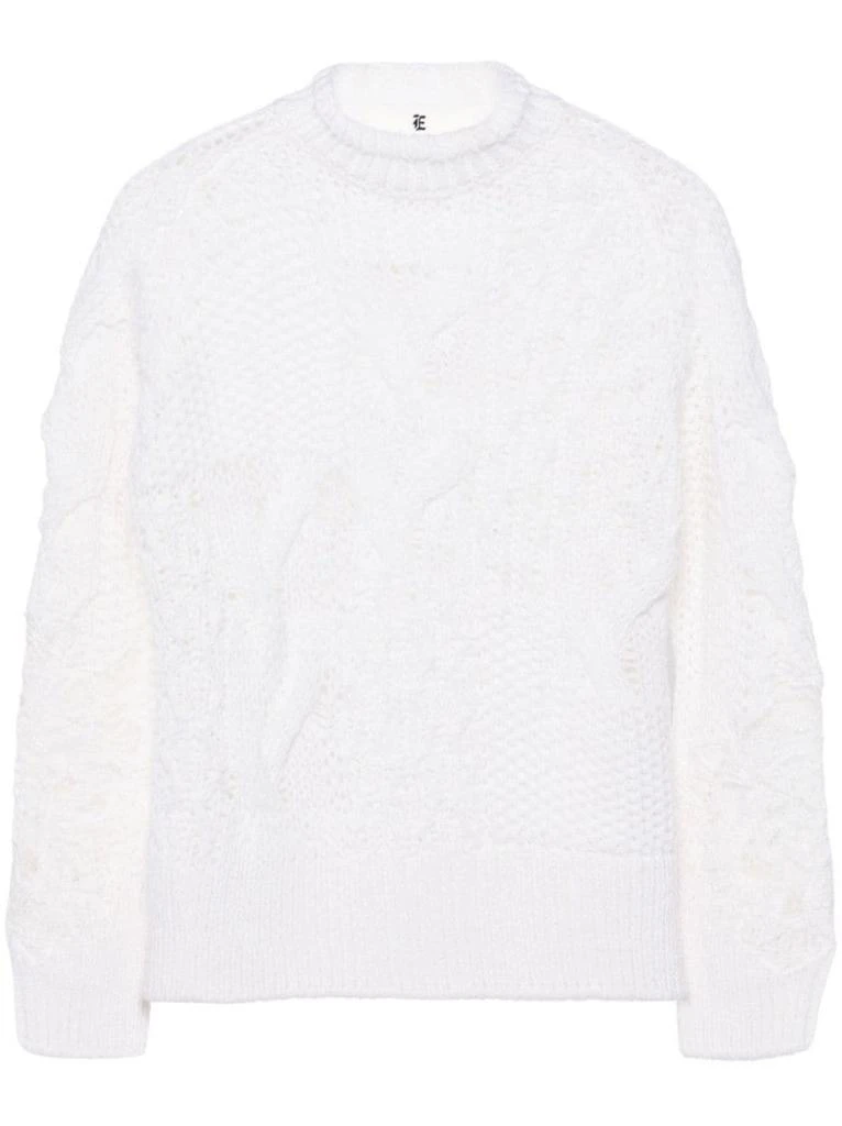 ERMANNO Long Sleeve Crew Neck Sweater 1