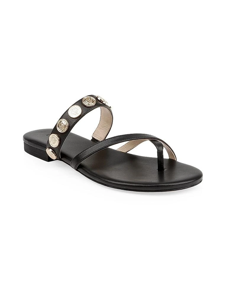 L'Agence Hanna Leather Slip-On Sandals 2