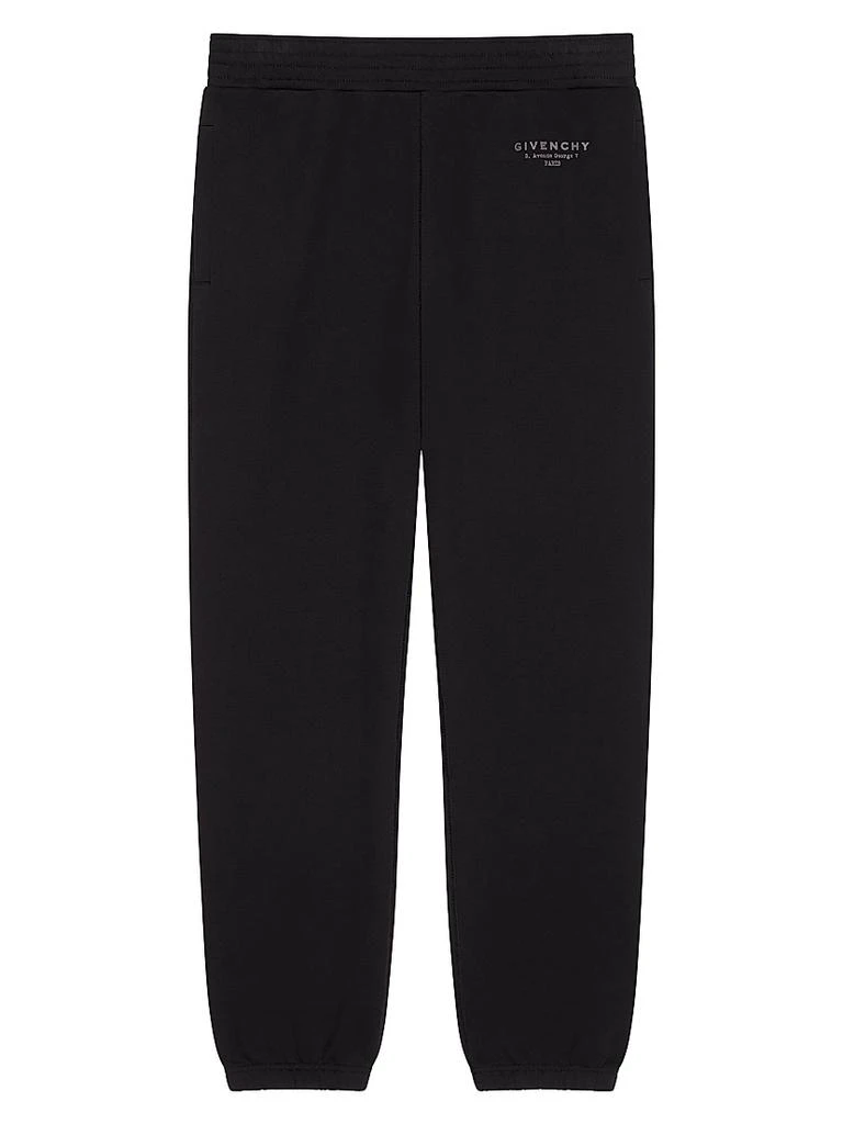 Givenchy Jogger Pants in Fleece with Stamp Print 1