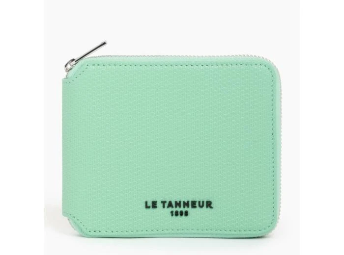 le tanneur Porte monnaie zip en L Emile en cuir monogramme 1