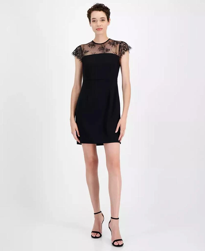 Hugo Boss Women's Domina Lace-Trim Mini Dress 1