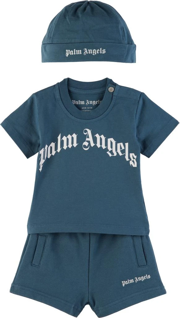 Palm Angels Baby Blue Logo T-shirt Set 1