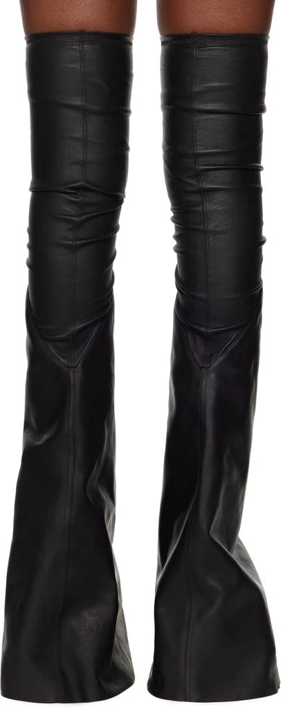 Rick Owens Black Cargoflares Tall Boots 2