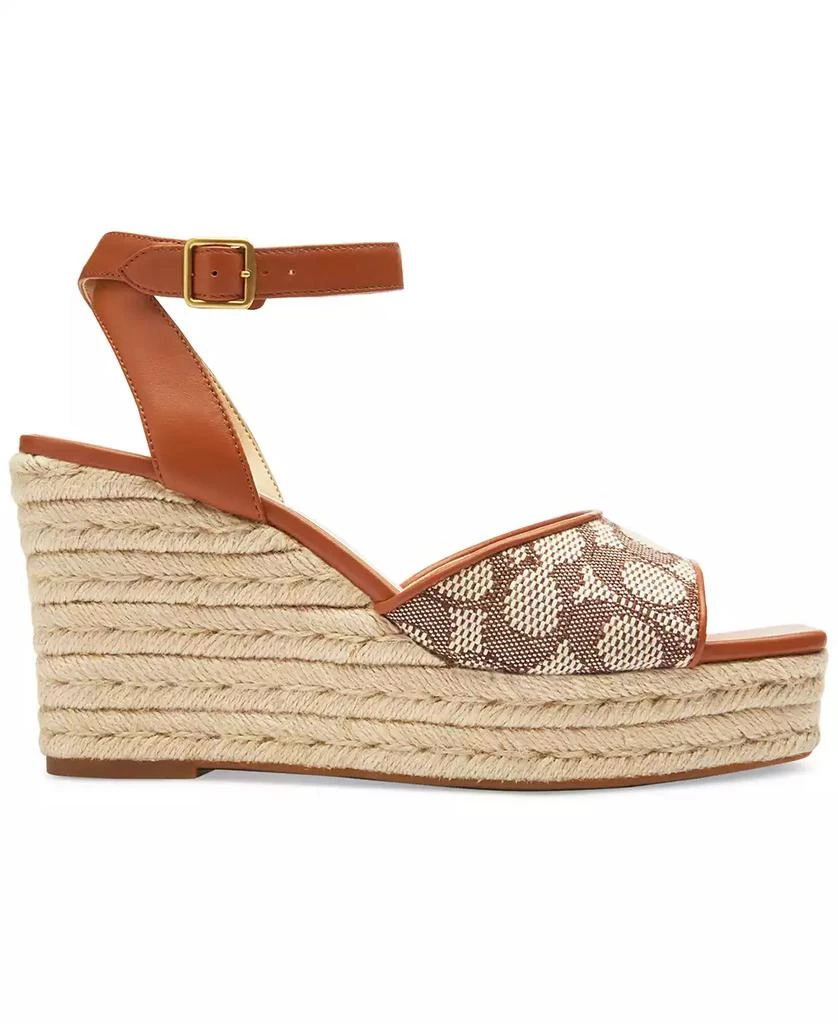 Coach Signature Textile Jacquard High-Heel Espadrille Sandals 2