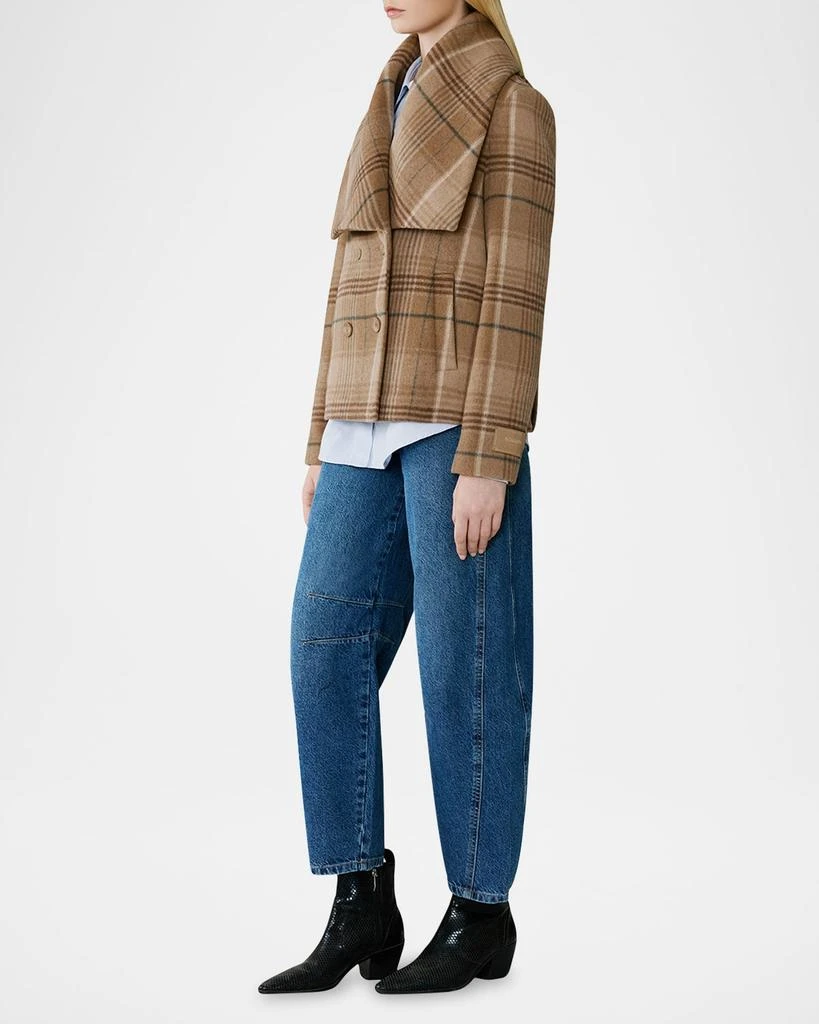 Soia & Kyo Tala-P Plaid Wool-Blend Coat 5